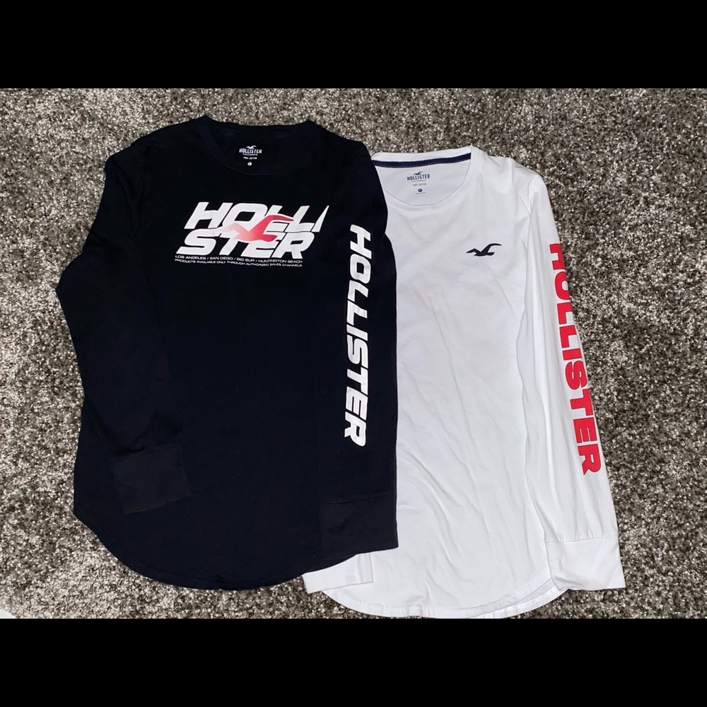Hollister graphic long sleeved shirts set of two